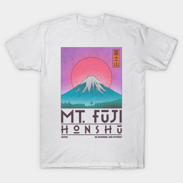 Mt Fuji, Honshu, Japan T-Shirt by JDP Designs